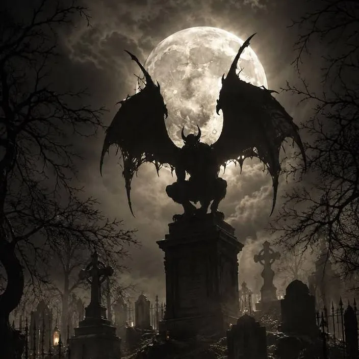 chat with ai character: Gargoyle Graveyard