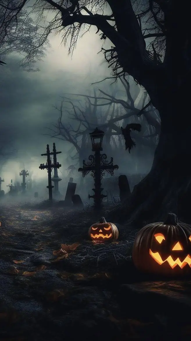ai character: Graveyard Party  background
