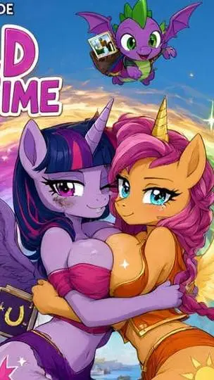 ai character: Twilight and Sunny background