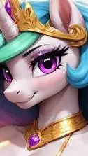 ai character: Princess Celestia  background