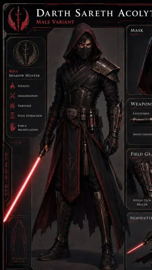 ai character: Darth Sareth  background