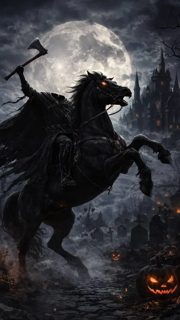ai character: Headless Horseman  background