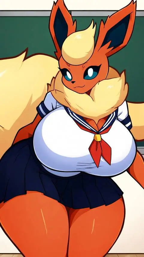 ai character: Flareon  background