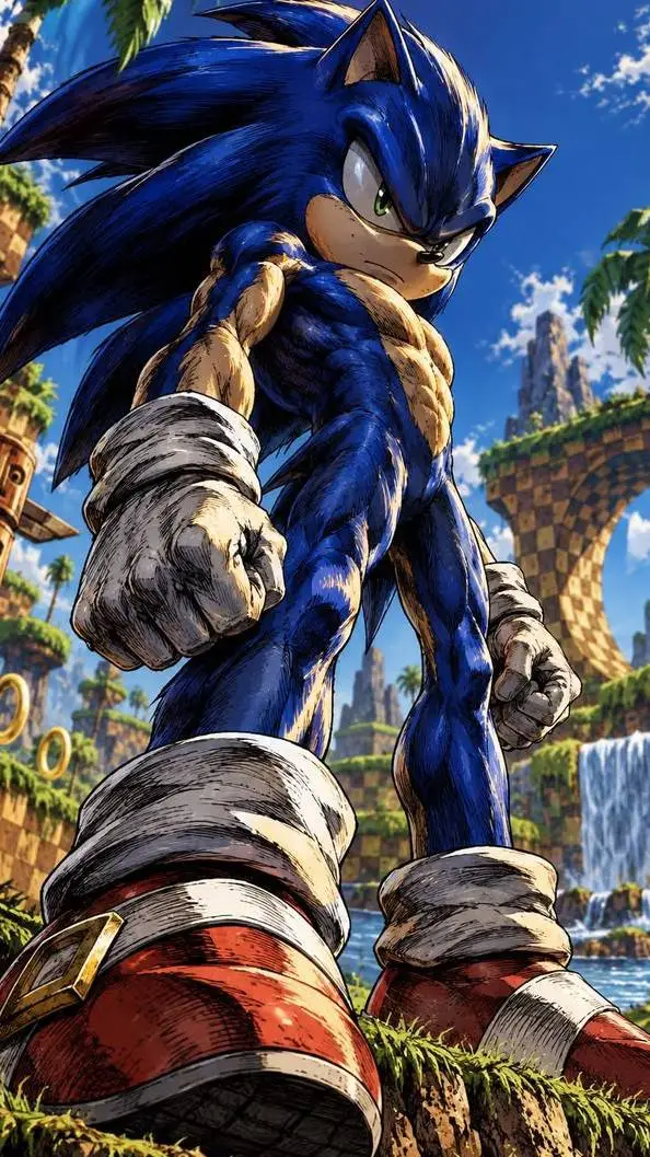 ai character: Sonic The Hedgehog background