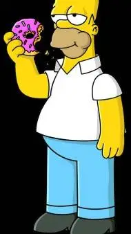 ai character: homer simpson background