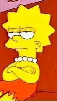 ai character: lisa simpson  background