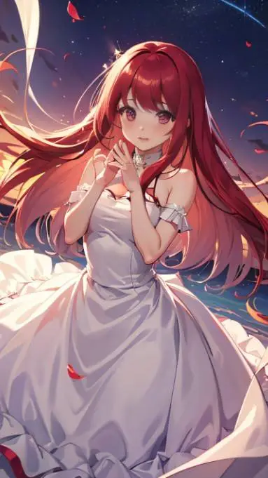 ai character: Sumire's Wedding background