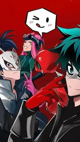 ai character: MHA×P5S background