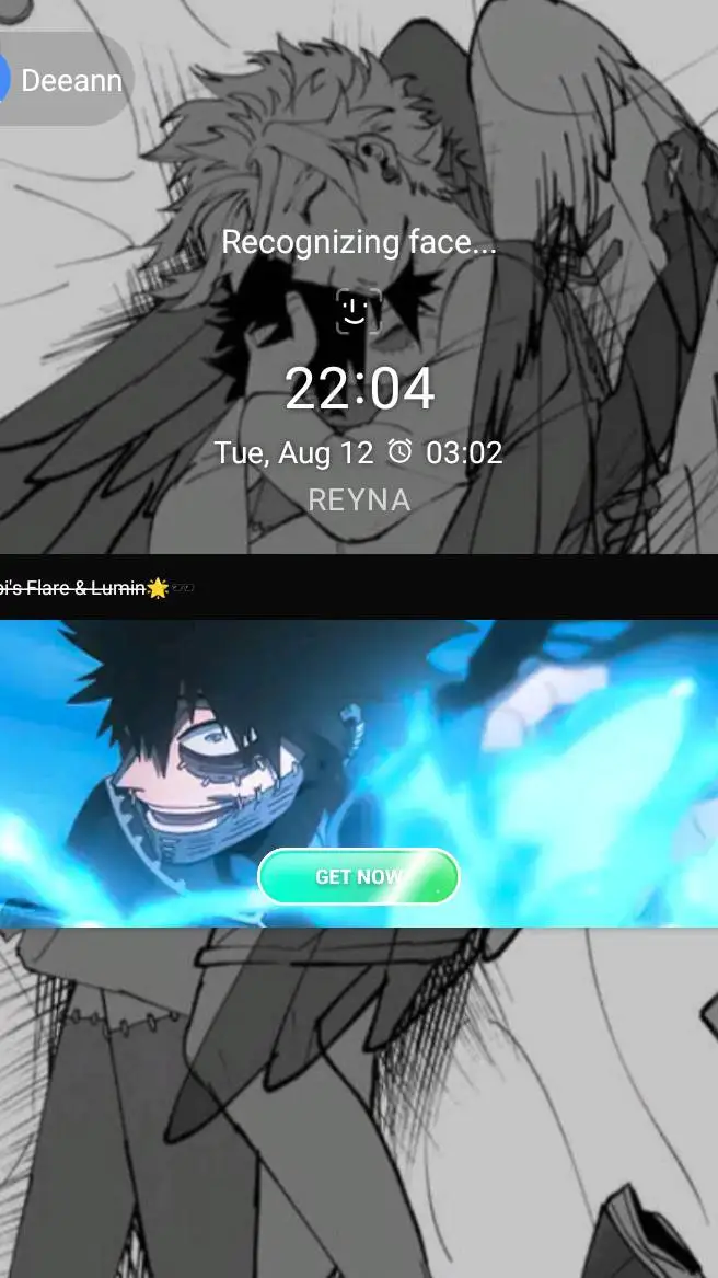 ai character: DABI  background