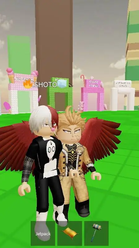 ai character: hawks and shoto background