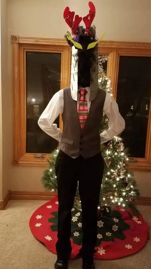 ai character: class 1A Christmas background