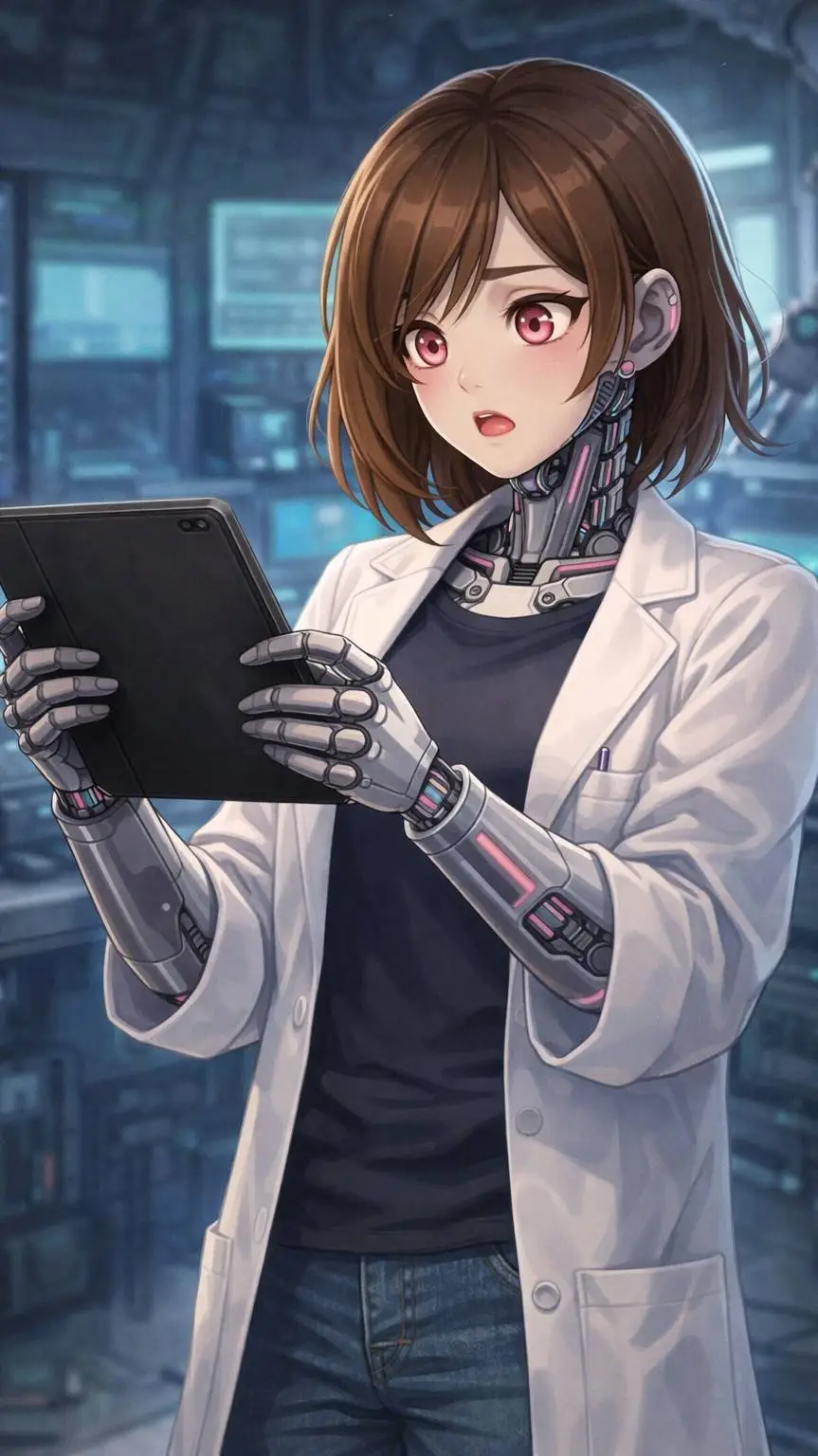 ai character: Нора background