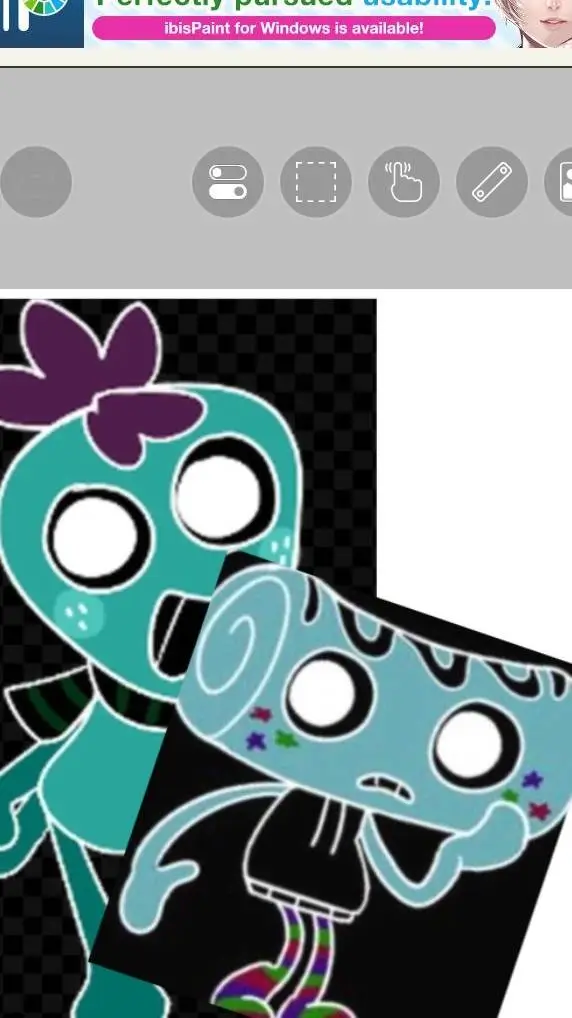 ai character: fruitcake inverted background