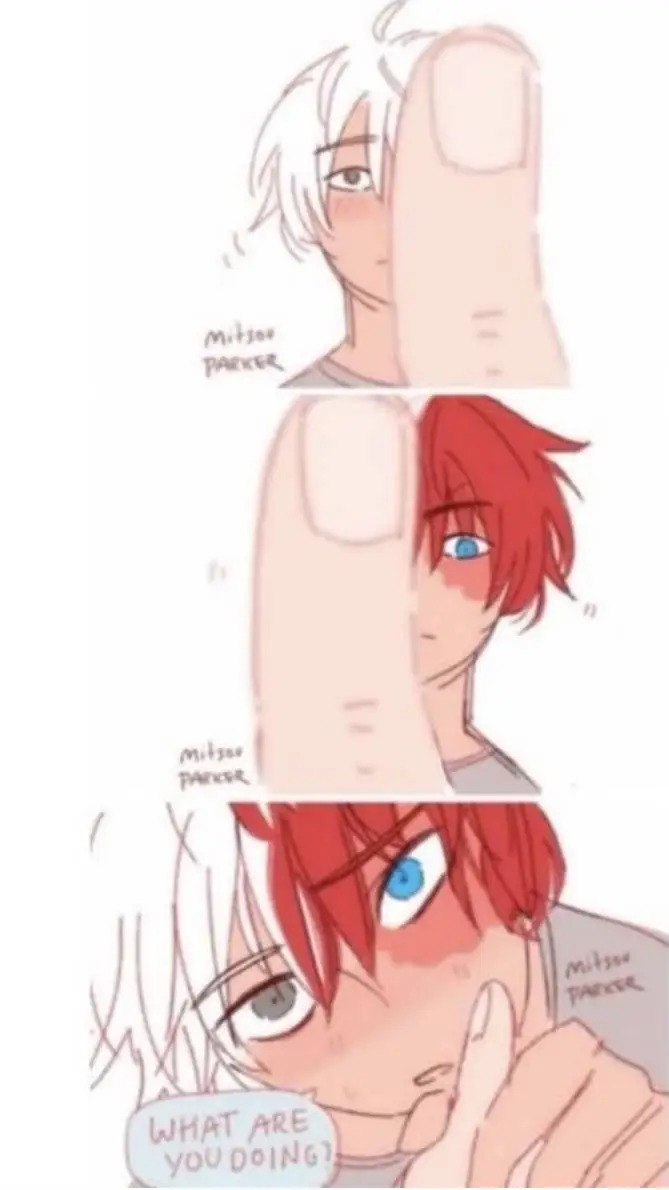 ai character: shoto todoroki  background