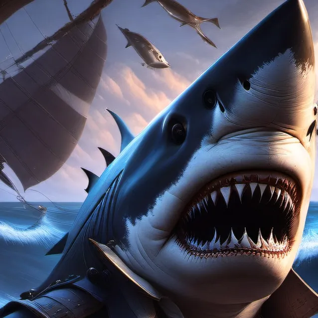 chat with ai character: Captain Fin Shark