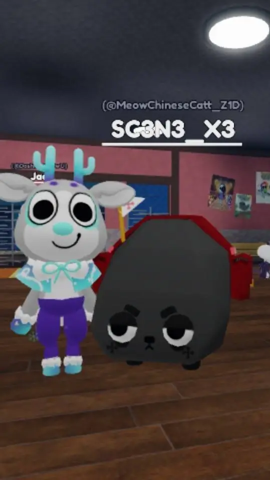 ai character: Shrimpo bullies u background