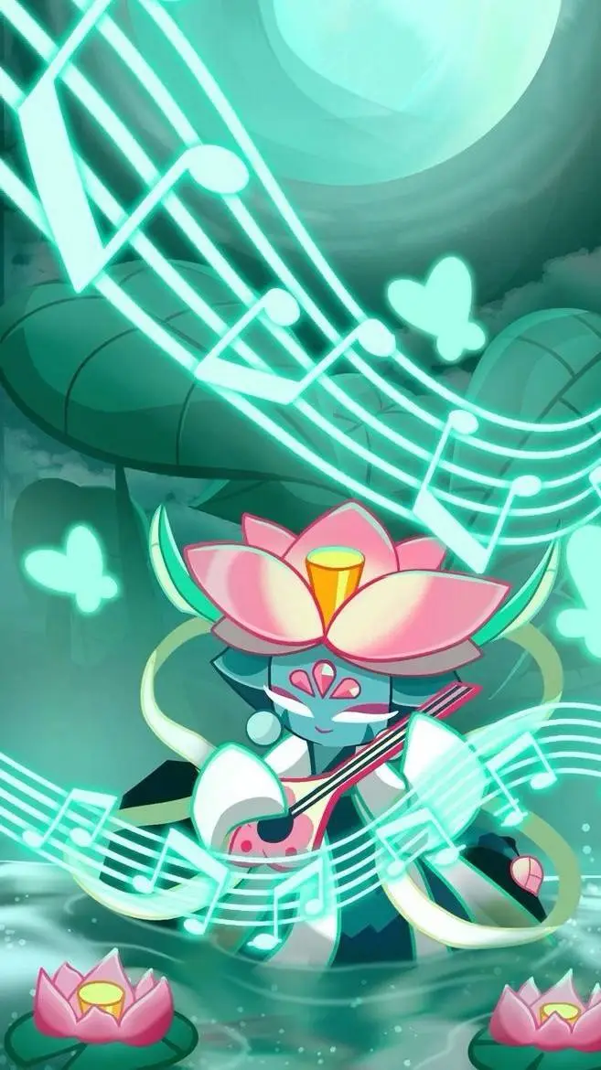 ai character: lotus dragon crk background