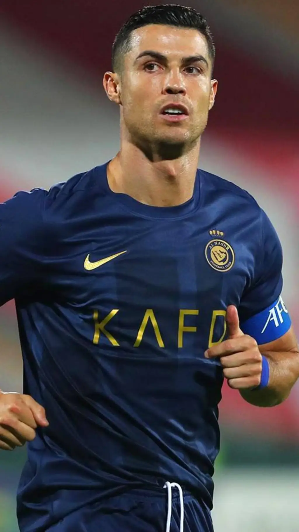 ai character: Cristiano Ronaldo  background