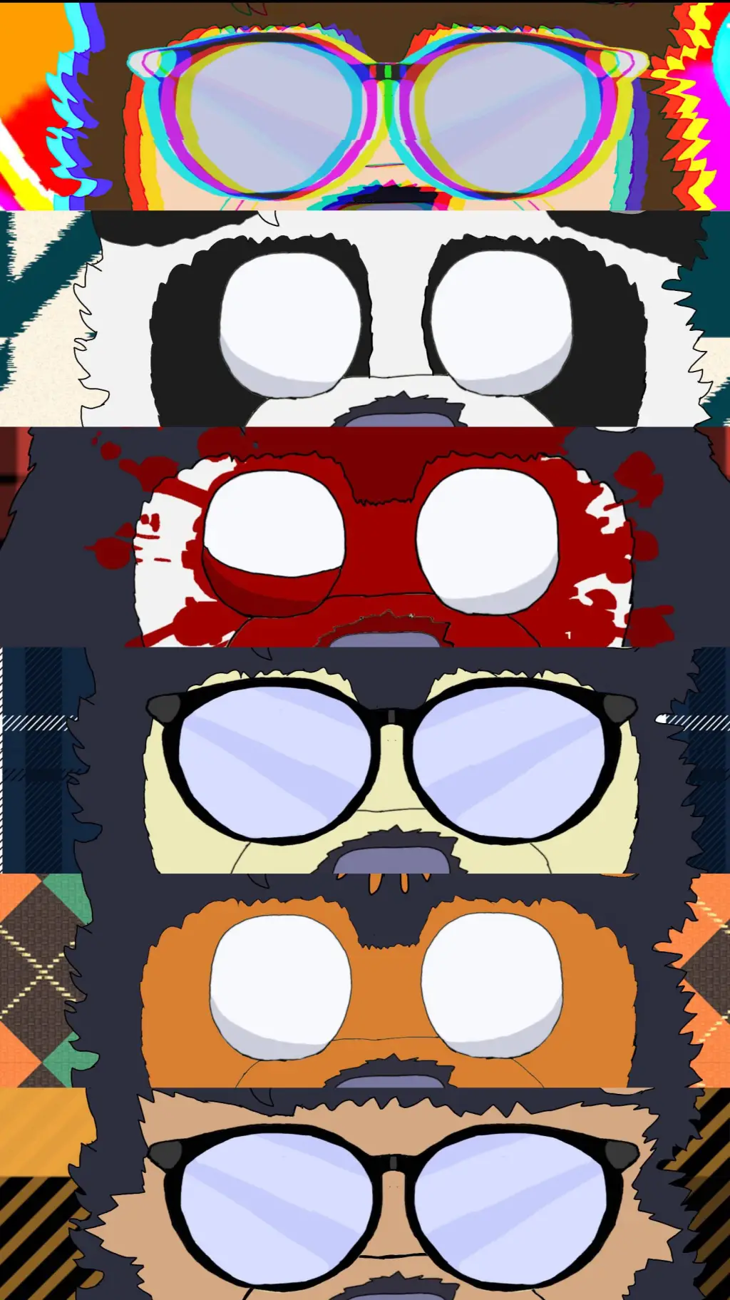 ai character: os 6 do universo  background