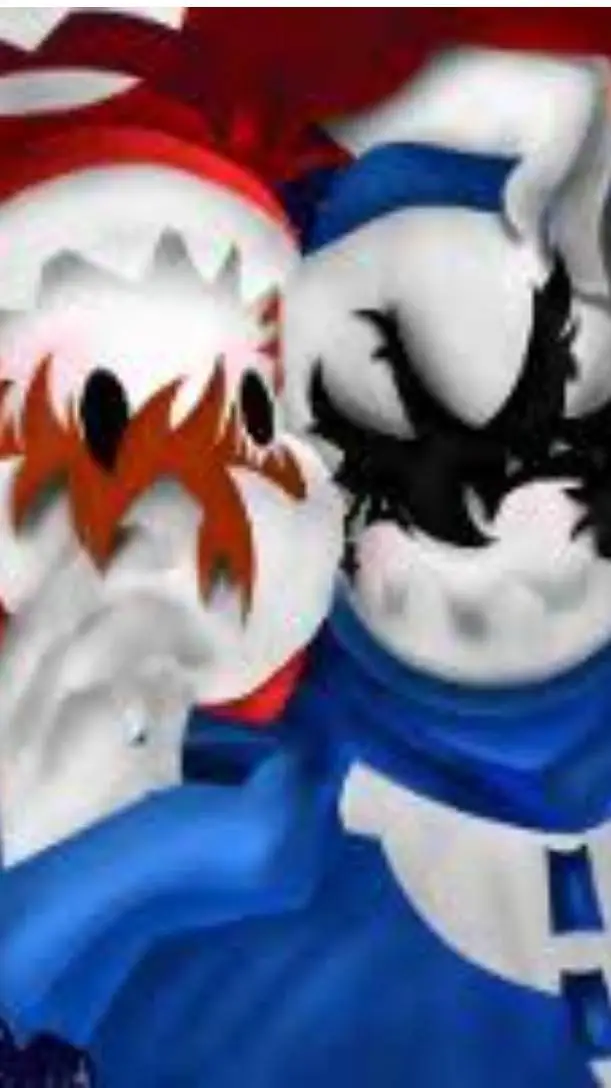 ai character: 💙💧 AZUL Y ROJO 🔥❤ background