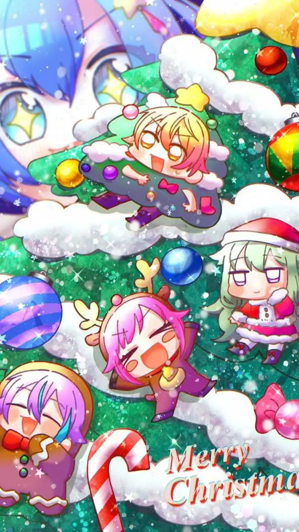 ai character: WXS CHRISTMAS!! background