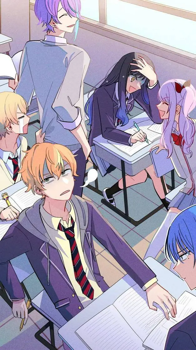 ai character: KH sleepover! background