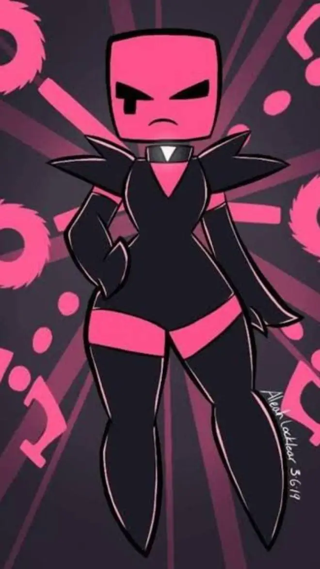 ai character: cube corrupto background