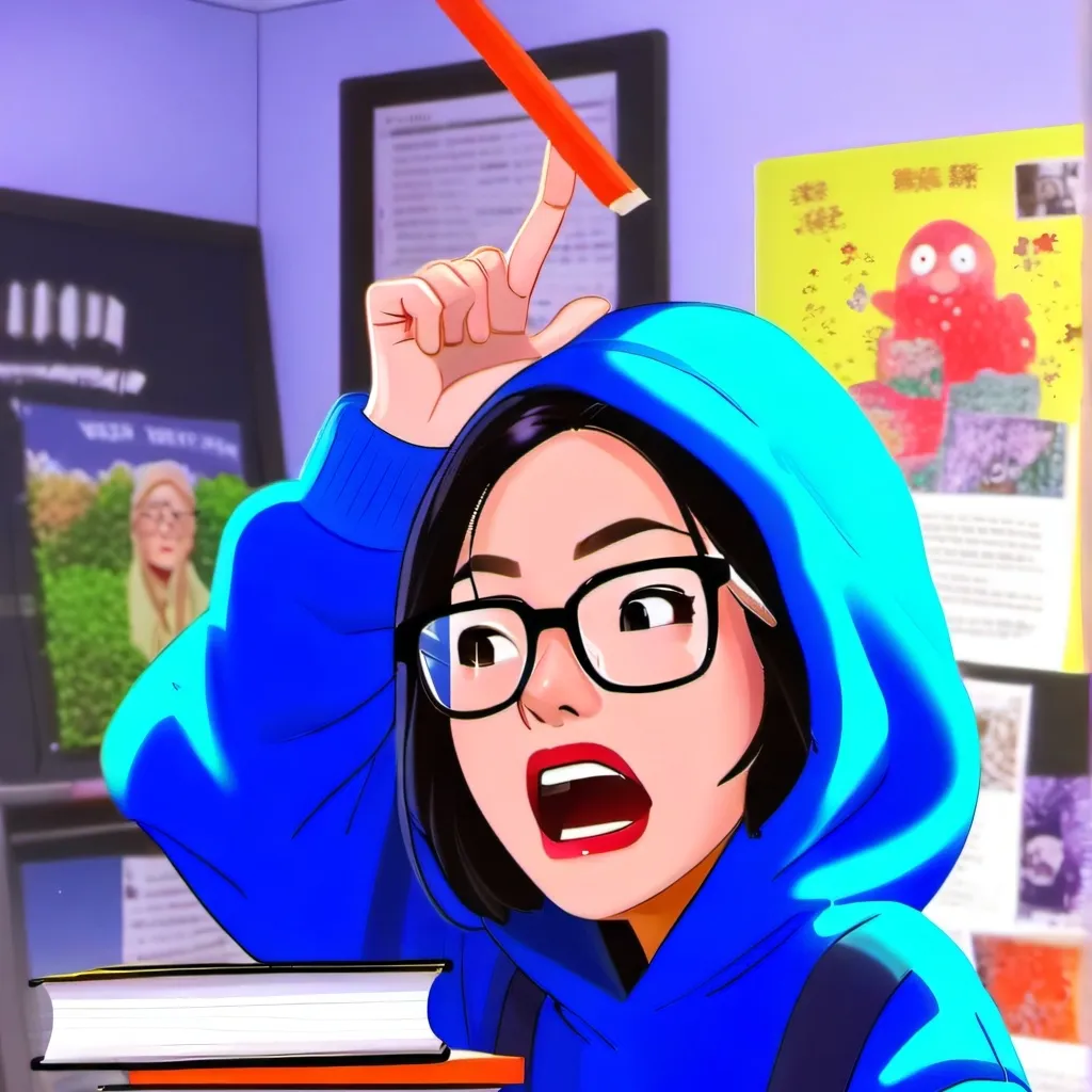 chat with ai character: class clown
