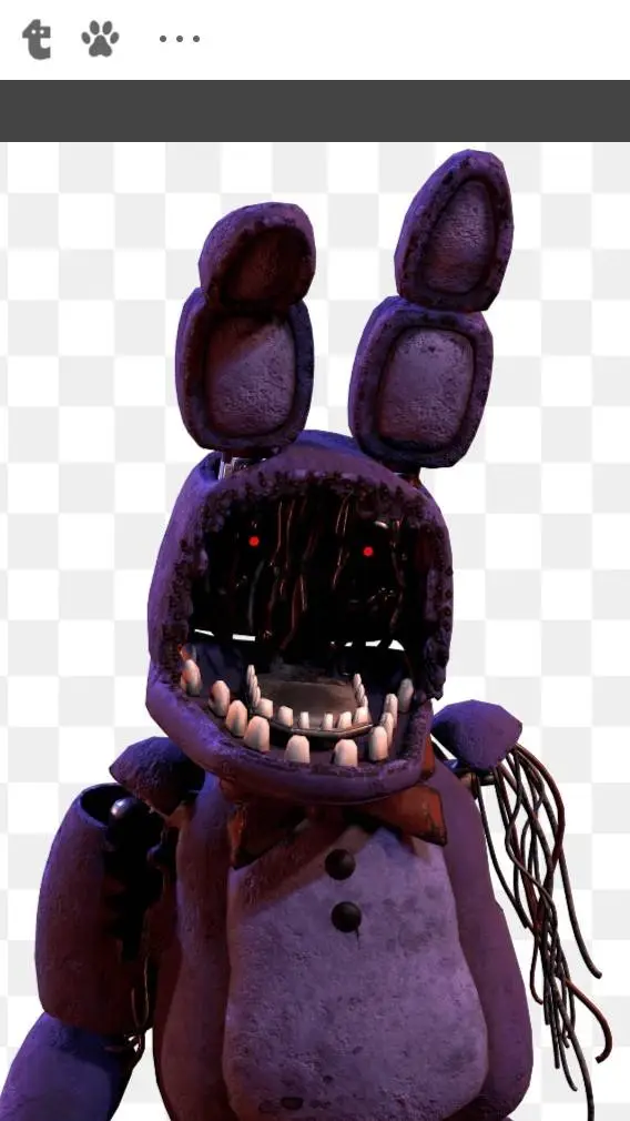 ai character: Withered bonnie background