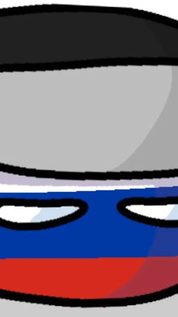 ai character: Russia countryball background