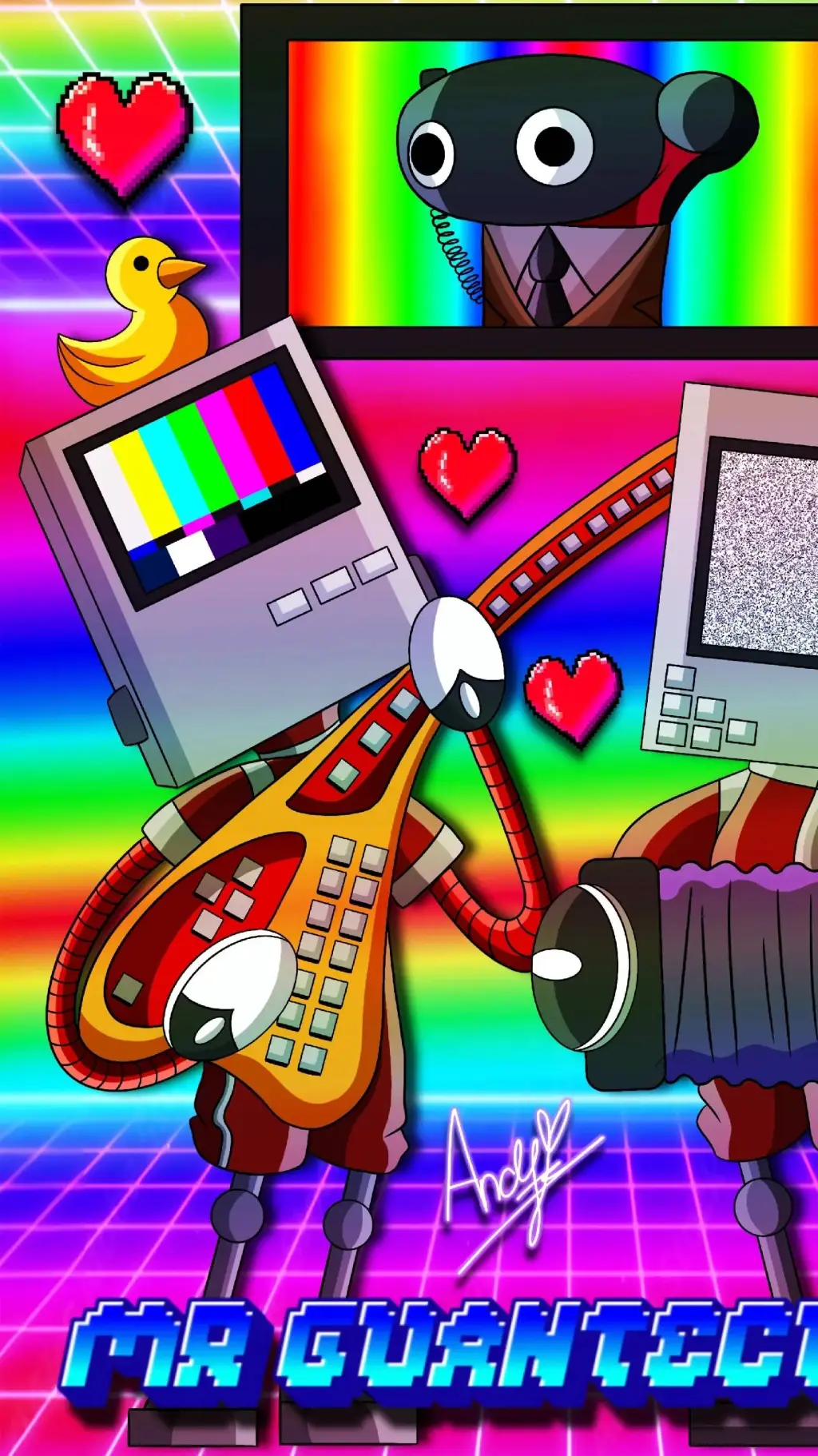 ai character: Hermano computador background