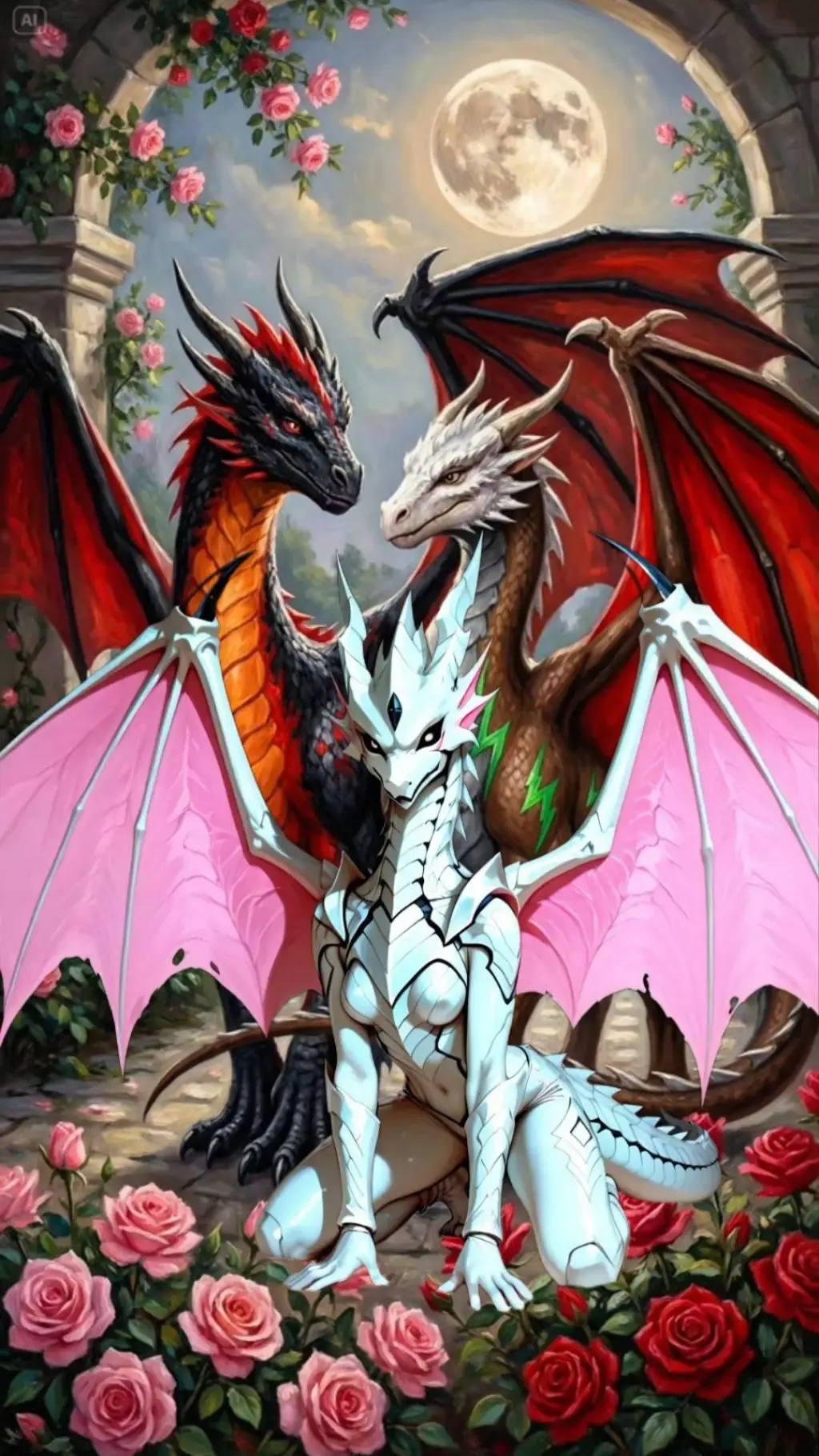 ai character: 🐉𝑻𝒘𝒐 𝑫𝒓𝒂𝒈𝒐𝒏𝒔🐉 background