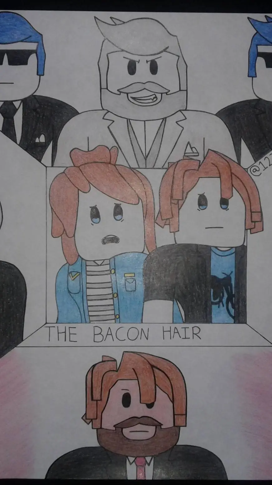 ai character: The Bacon Hair background