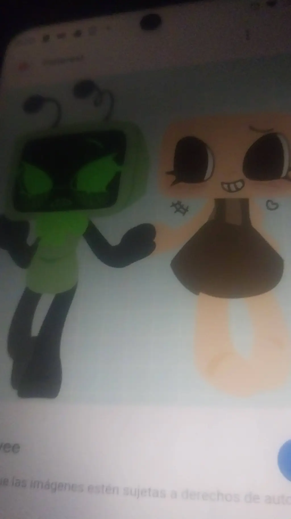 ai character: shellyvision 💚 💛  background