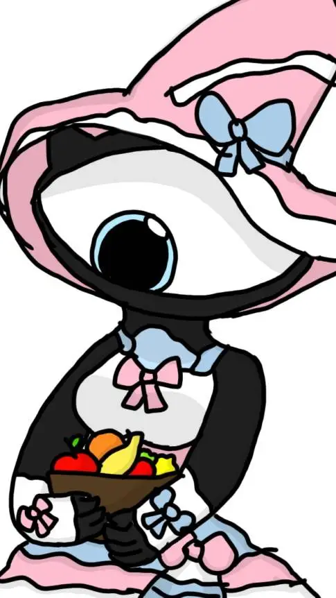 ai character: Claire! 👁🖤 background