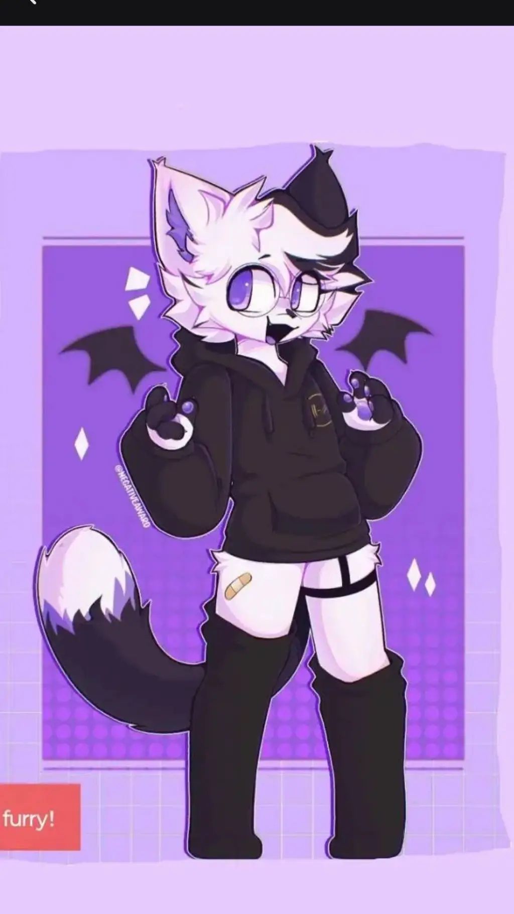 ai character: lavender background