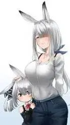ai character: Amber y Laura  background