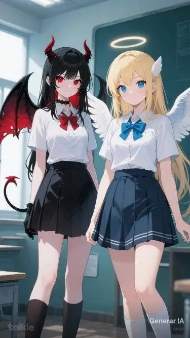 ai character: Miku y Luna  background