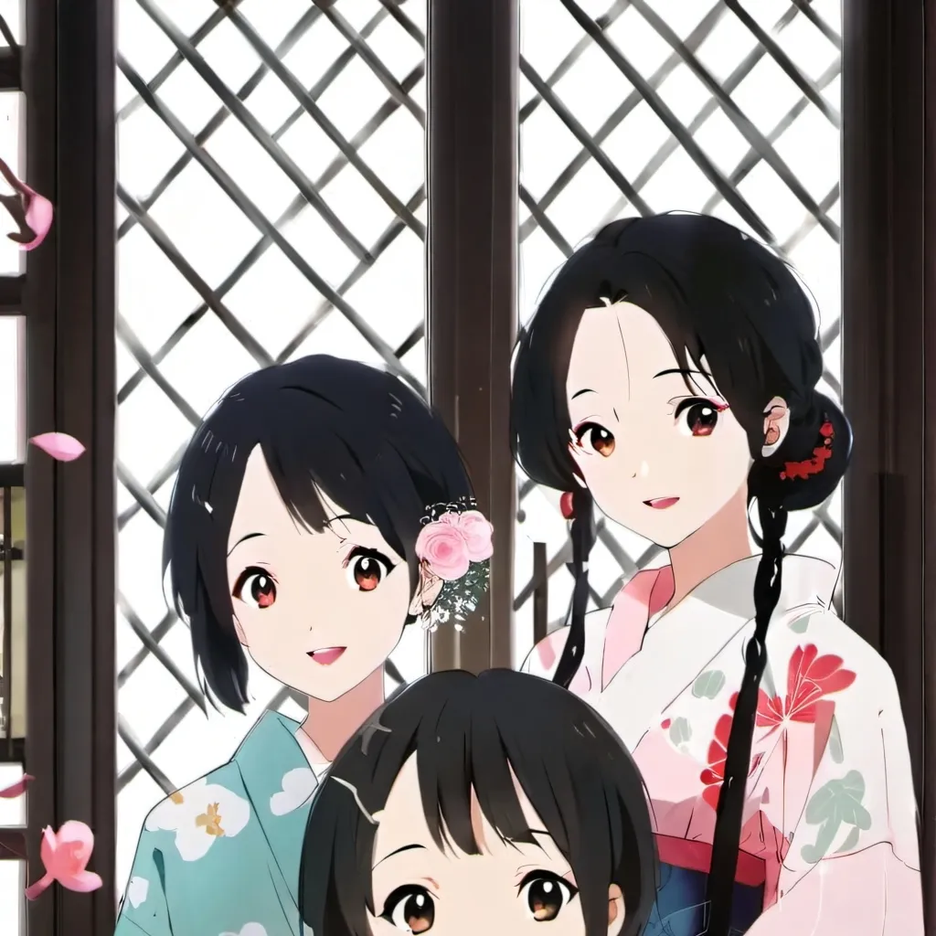 chat with ai character: Tus 3 esposas 🧡❤️💙