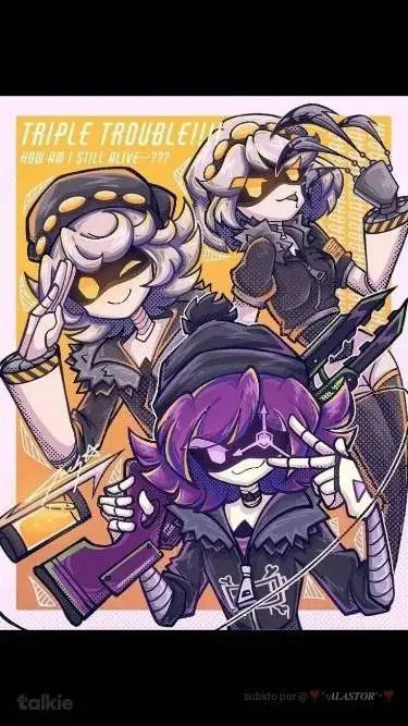 ai character: X y V 🖤💛 background