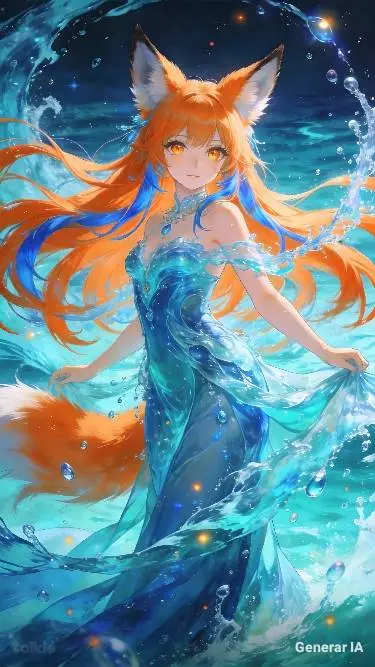 ai character: Diosa de la nieve background