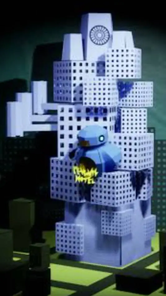 ai character: Penguin Hotel background