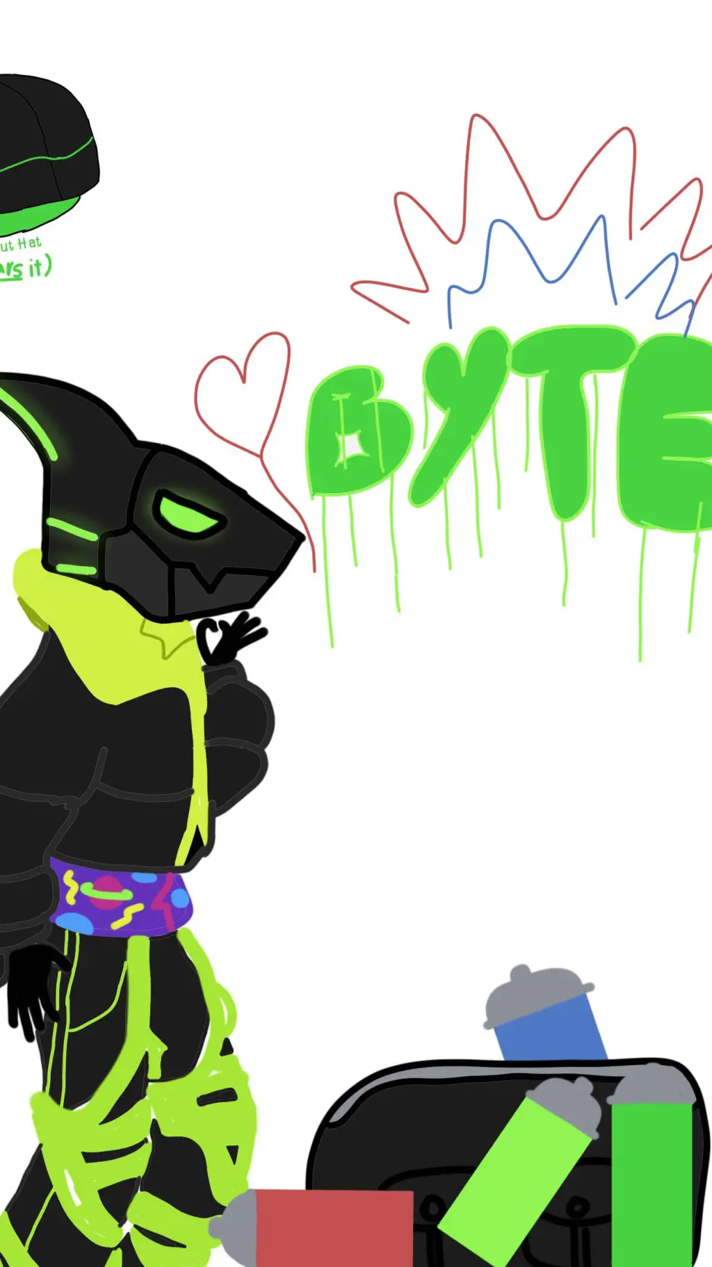 ai character: Byte background