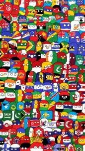 ai character: COUNTRYBALLS MEME background