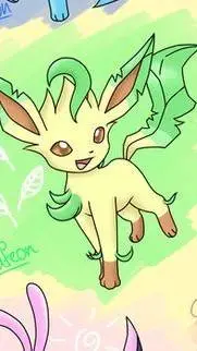 ai character: Leafeon  background