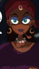 ai character: Cynthia Stone  background