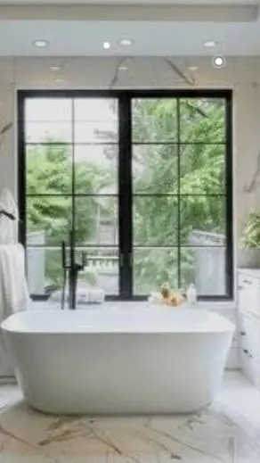 ai character: luxurious bathroom background