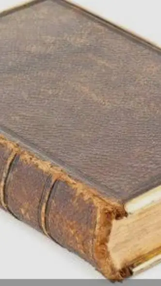 ai character: old book background