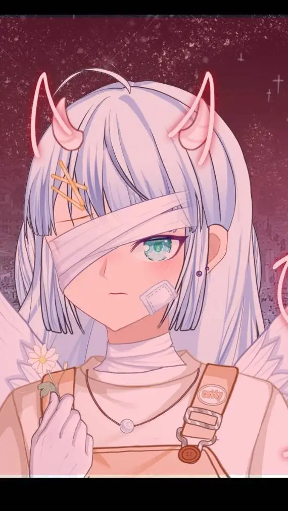 ai character: smile  background