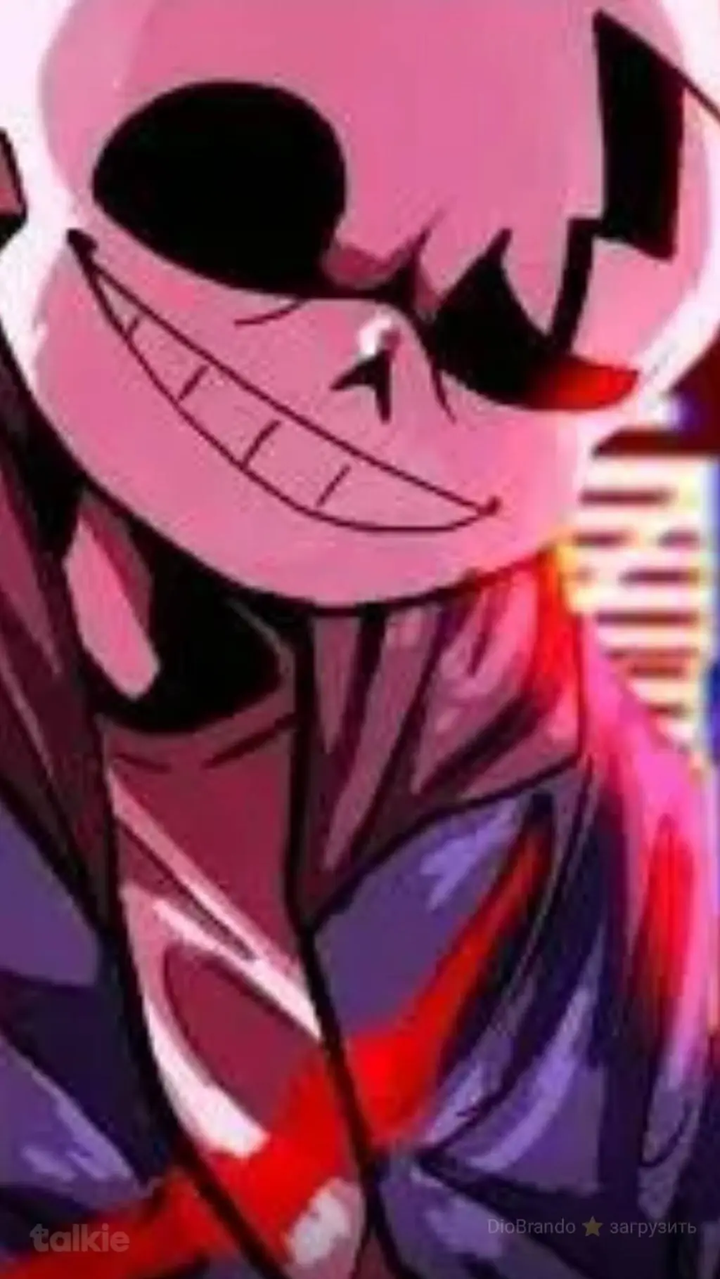 ai character: Санс  background